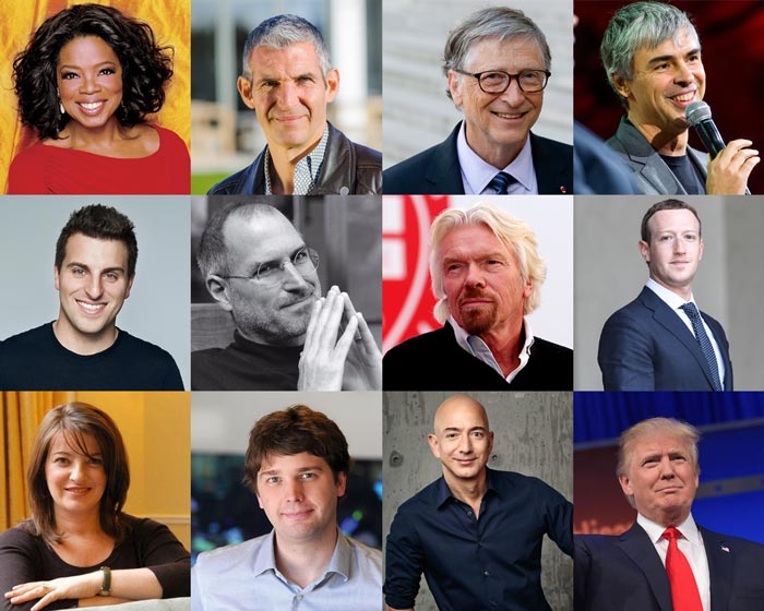 30 of the most influential and famous entrepreneurs from all over the world